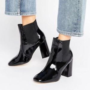 ASOS Patent Chelsea boots